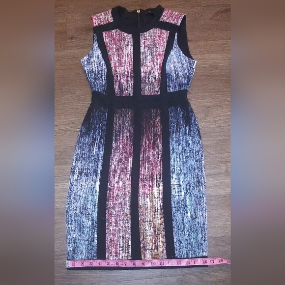 BCBGMaxazria Gwyneth Print Blocked Dress As Seen on TV Zize 0 - Picture 7 of 10